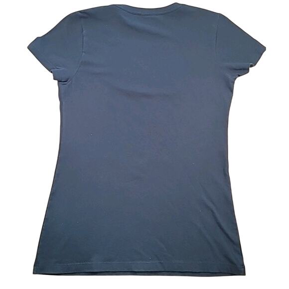 Ariat Women’s Real Tropic Steerhead Tee Sz S Navy Blue 🤠🐂 - Picture 3 of 7